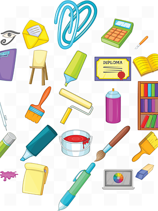 色彩斑斓的创意工具箱 文具用品的无限可能