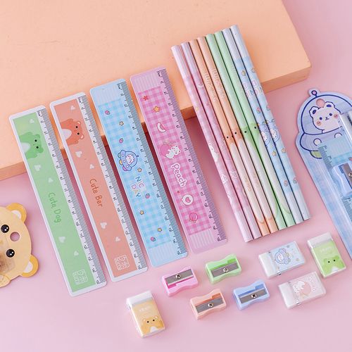新款六一儿童节礼物女孩学习用品套装礼盒礼包小学生铅笔文具 t
